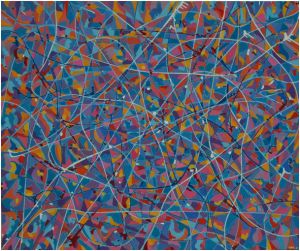 kompozicija no 5., 2010., ulje na platnu, 100x120 cm.